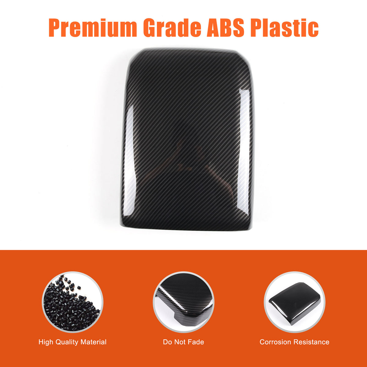 Carbon Fiber Style Center Console Armrest Box Cover For Toyota Tacoma 2016-23 12