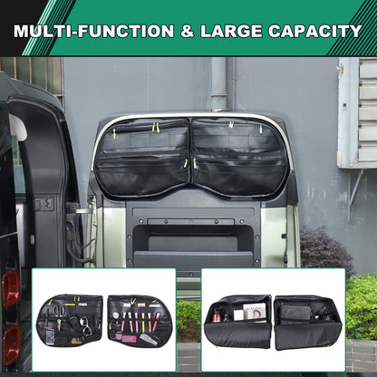 Carbon Pattern Tailgate Window Storage Bag For Land Rover Defender L663 2020+ 20