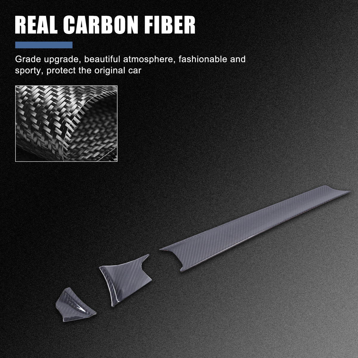 Real Carbon fiber Interior Dashboard Cover trim Strip for Alfa Romeo Tonali 22+ 4