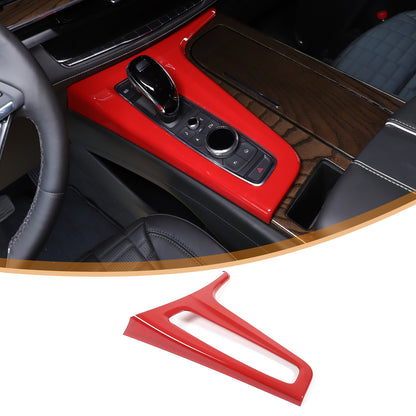 Red ABS Center Control Gear Trim Panel Trim Cover For Cadillac Escalade 21-23 US 12