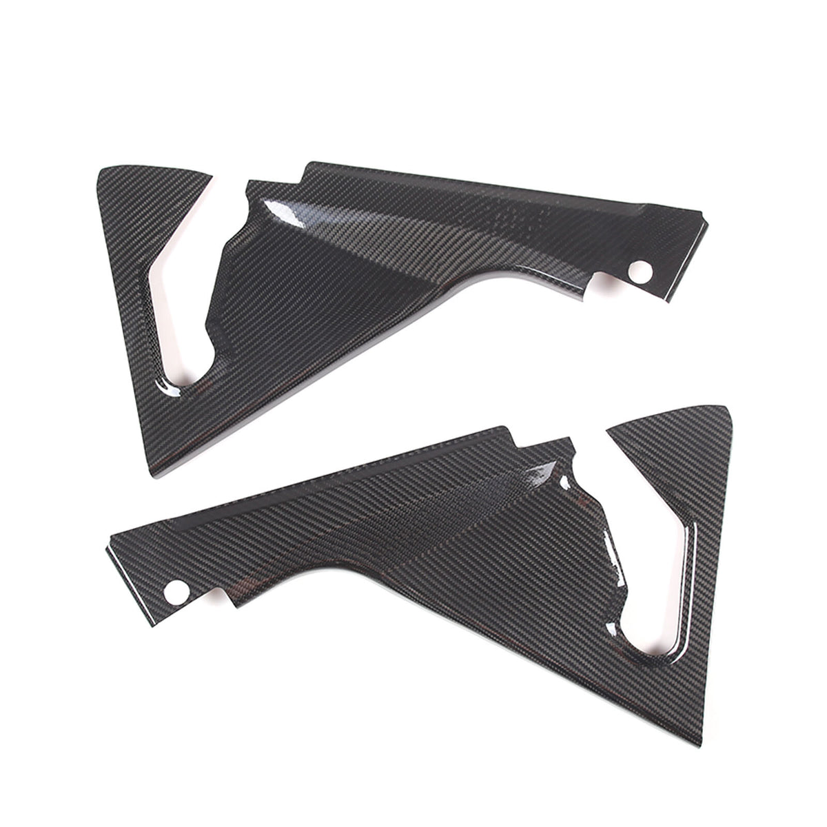 Real Carbon fiber Engine Bay Corner Panel Trim Cover Base Cover For Corvette C8 4