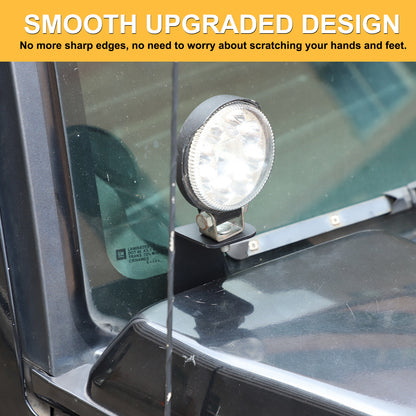 Steel Hood Light Mount Bracket For Hummer H2 2003-2009 16