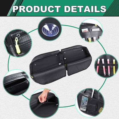 Carbon Pattern Tailgate Window Storage Bag For Land Rover Defender L663 2020+ 24
