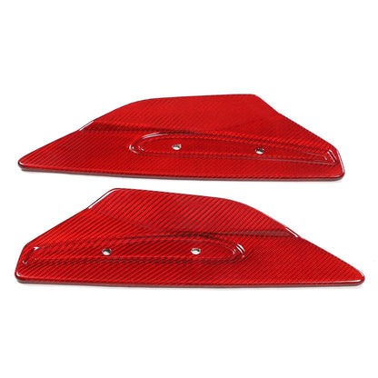 Replacement Red Real Carbon Fiber Rear Spoiler Panel Trim For Corvette C8 2020+ 20
