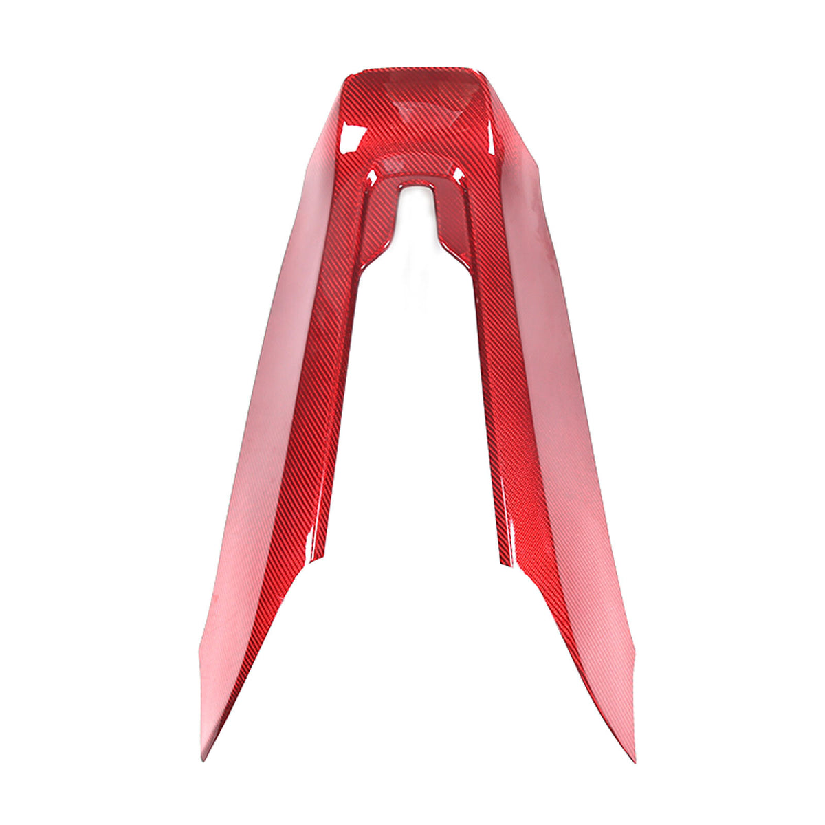 Red Real Carbon Fiber Waterfall Console Wireless Charger Trim For Corvette C8 US 12