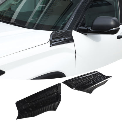 Carbon Fiber Style Fender Upper Decor Cover Trim For Toyota Tundra 2022+ 18