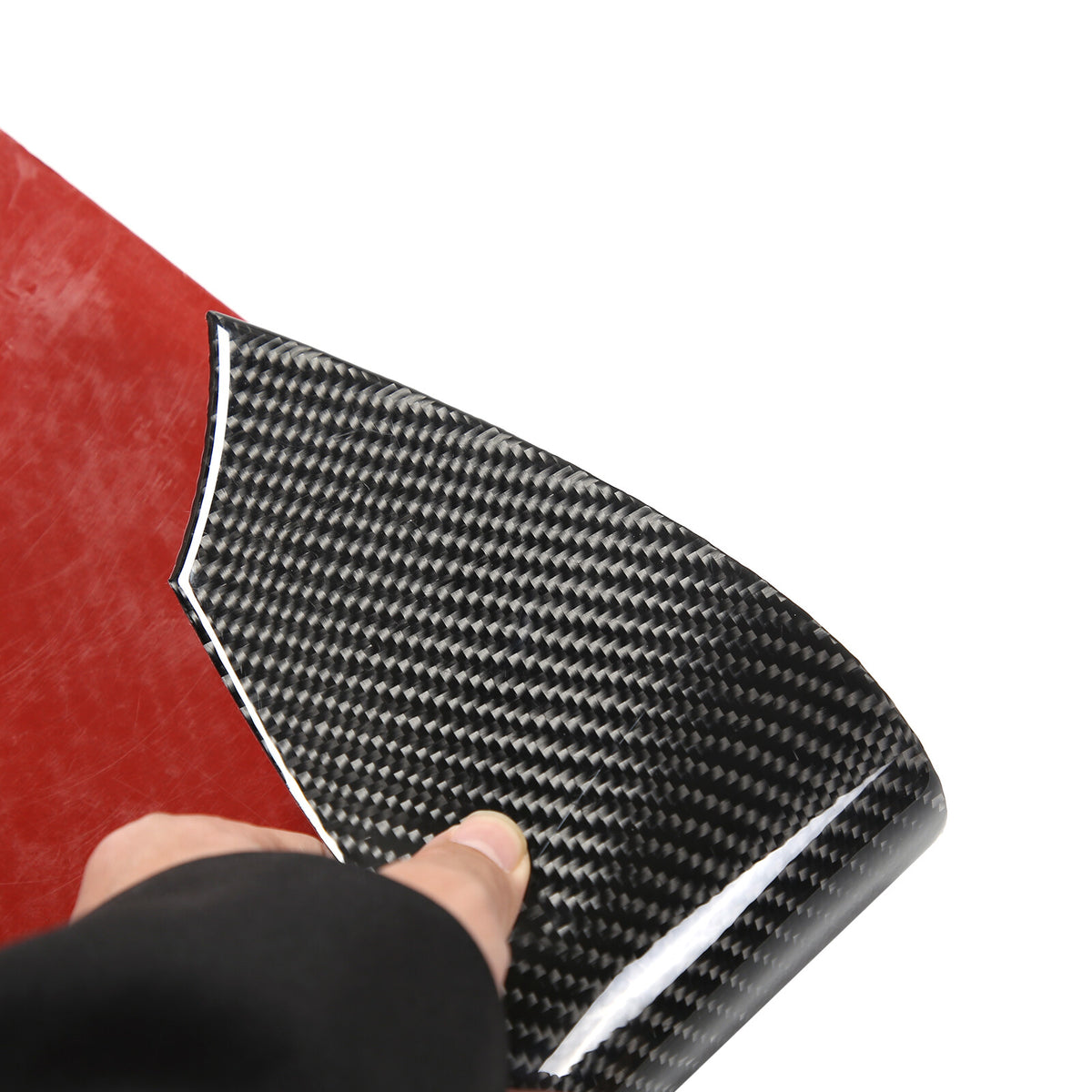 Soft Carbon Fiber Interior Anti-kick Door Panel Sticker For Corvette C6 2005-13 6