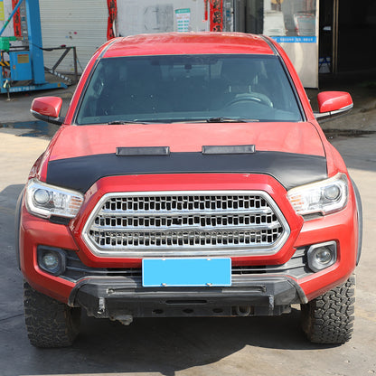 Black Car Bonnet Hood Bra Protector Mask Cover For Toyota Tacoma 2016-23 8
