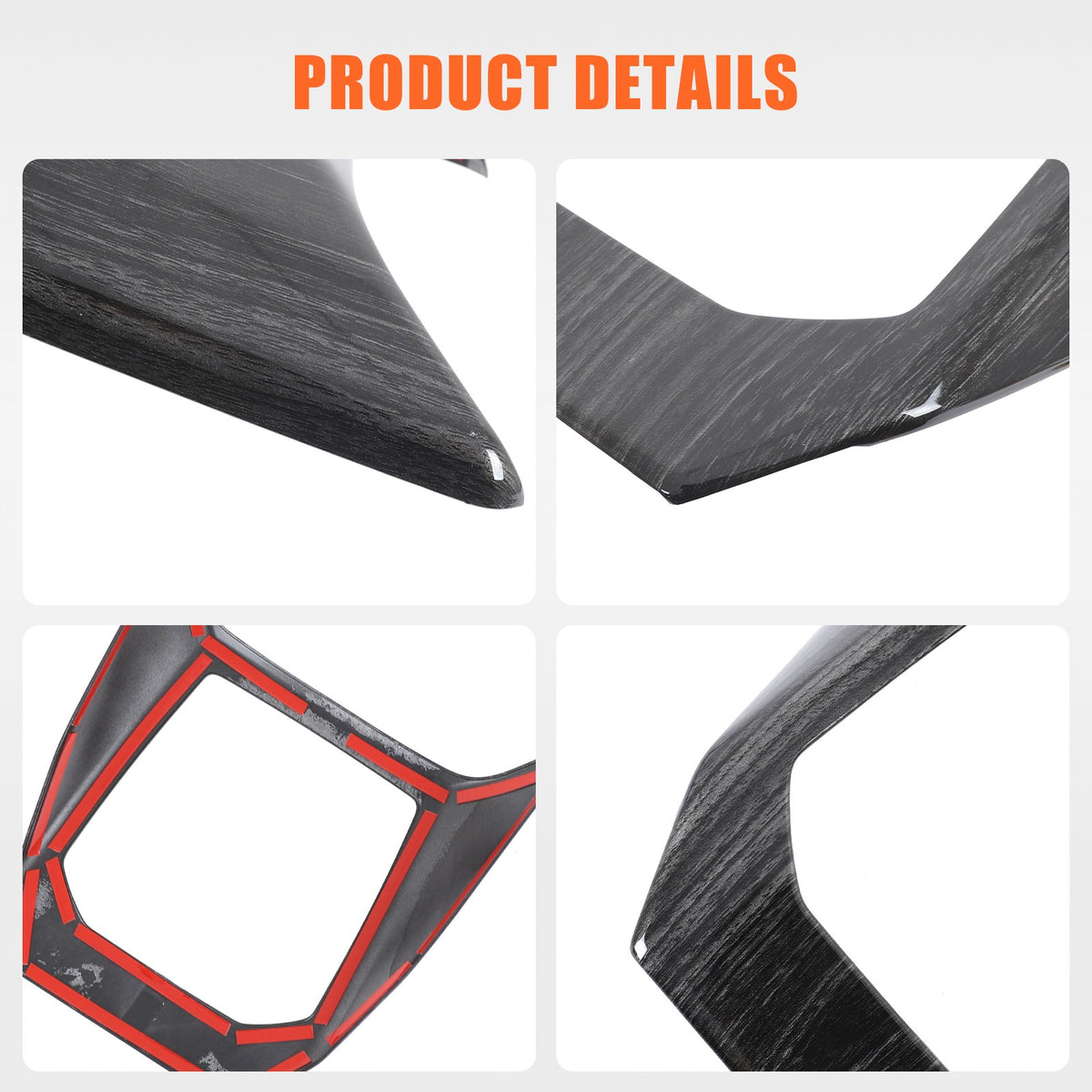ABS Black Wood Grain Center Console Gear Shift Trim Cover For BMW X3 G45 2025+ 18
