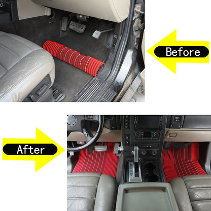 Red Car Floor Mats Liner Cargo Carpets Foot Pads For Hummer H2 2003-2007 5
