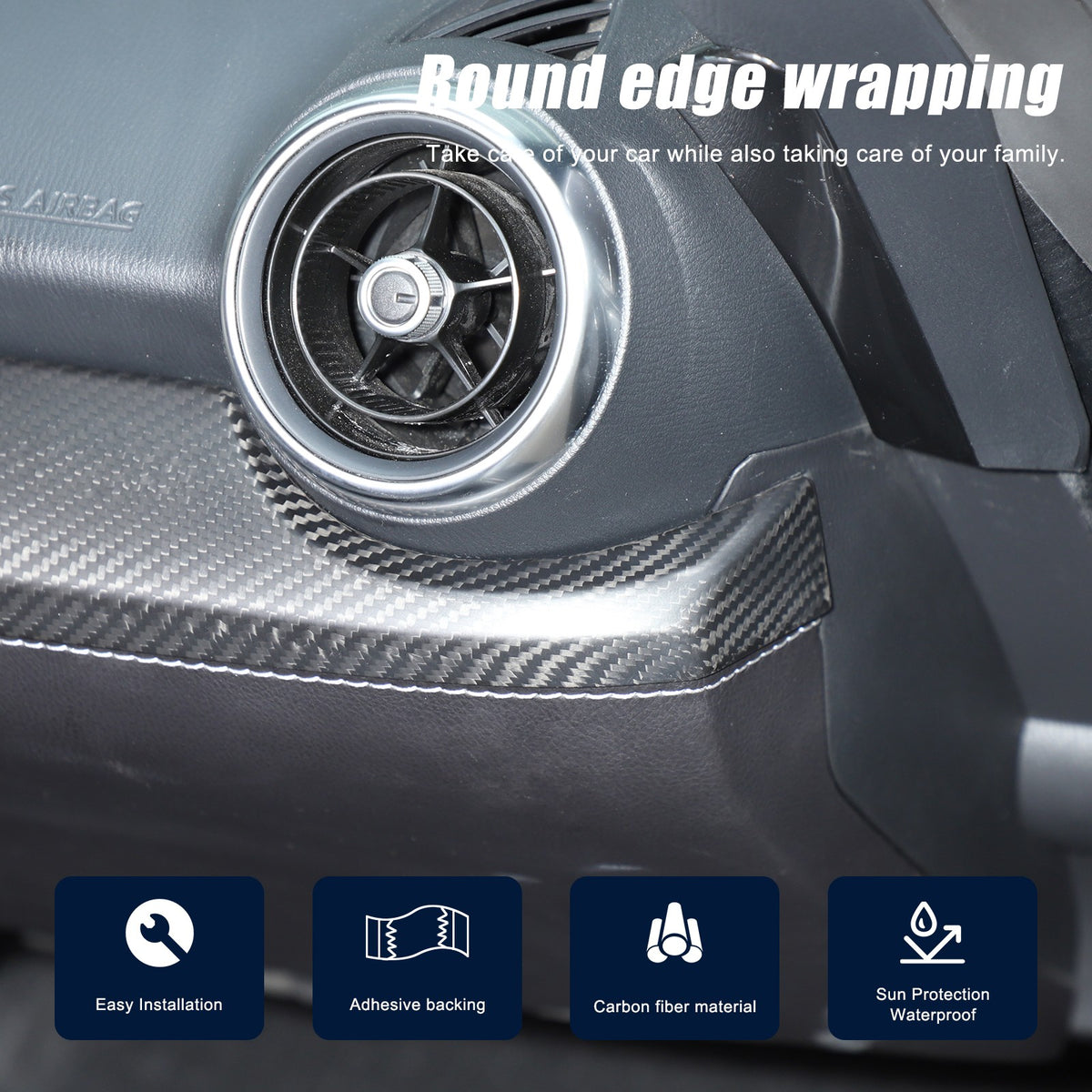 Matte Real Dry Carbon Fiber Interior Full Trim For Mazda MX-5 Miata 2016-2026 69