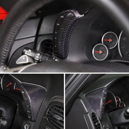 Real Carbon Fiber Interior Dashboard Console Frame Trim For Corvette C6 2005-13 8
