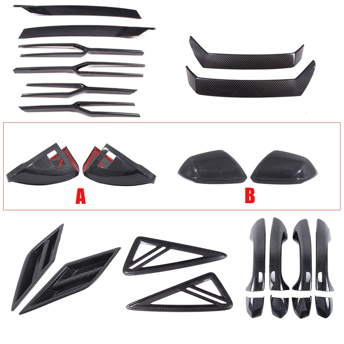 Real Carbon Fiber Exterior Decor Accessorie Trim For Lamborghini Urus 2018-21 1