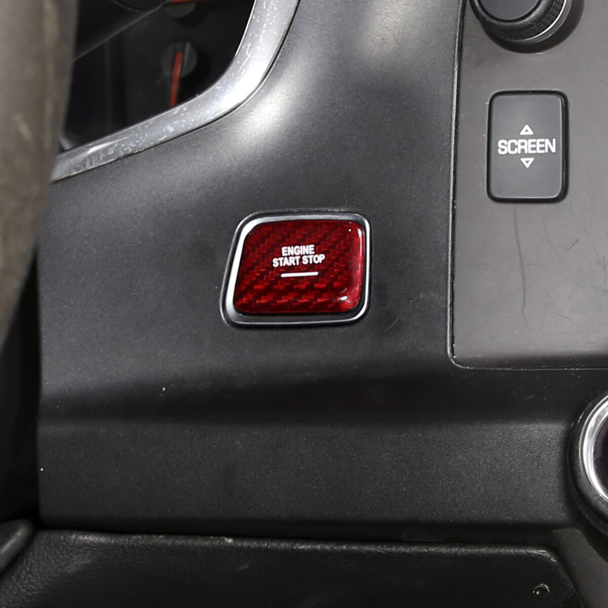 Red Real Carbon Fiber Interior Center Full Trim Set Kit For Corvette C7 2014-19 - Variants 11-13 30