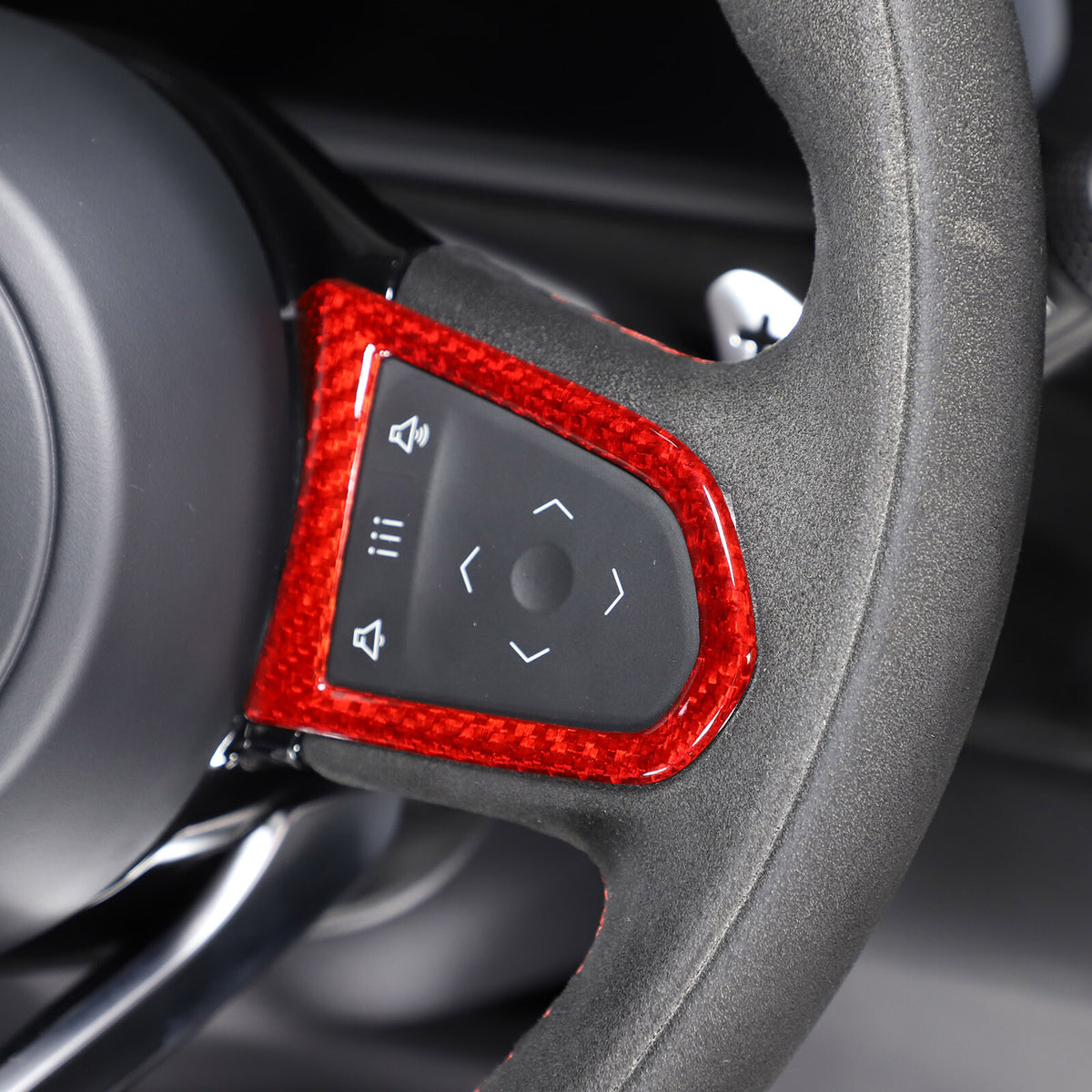 Red Real Carbon Fiber Interior Exterior Conosle Trim Cover For Lotus EMIRA 21-25 68