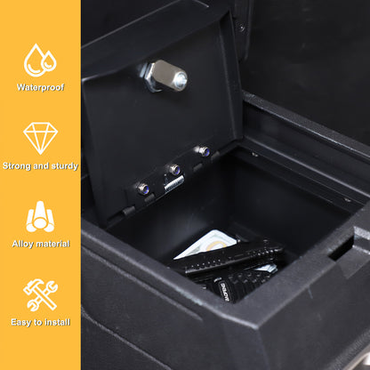 Steel Center Console Safe GUN Storage Lock Box TRAY For Toyota Tacoma 24+ US 16