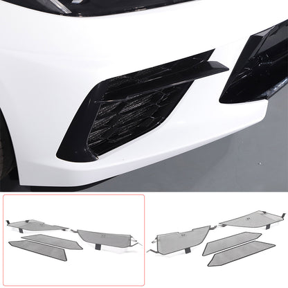 Front GRILL GUARD Side Vent Intake Mesh Grille Insert W/ Screws For Corvette C8 7