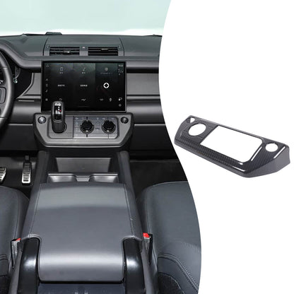 Carbon Fiber ABS Center Console Gear Shift Trim For Land Rover Defender L663 26+ 17