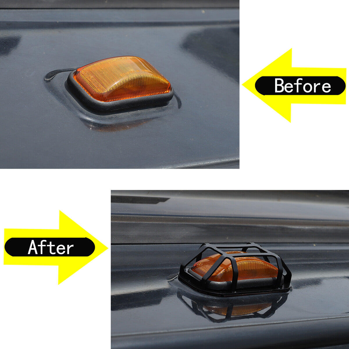 Carbon Steel Roof rear tailgate Light Trim Cover For 03-09 HUMMER H2 SUV SUT 6