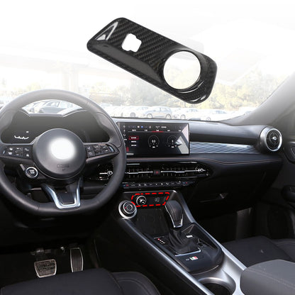 Real Carbon Fiber Cigarette Lighter Panel Trim For Alfa Romeo Tonale 1