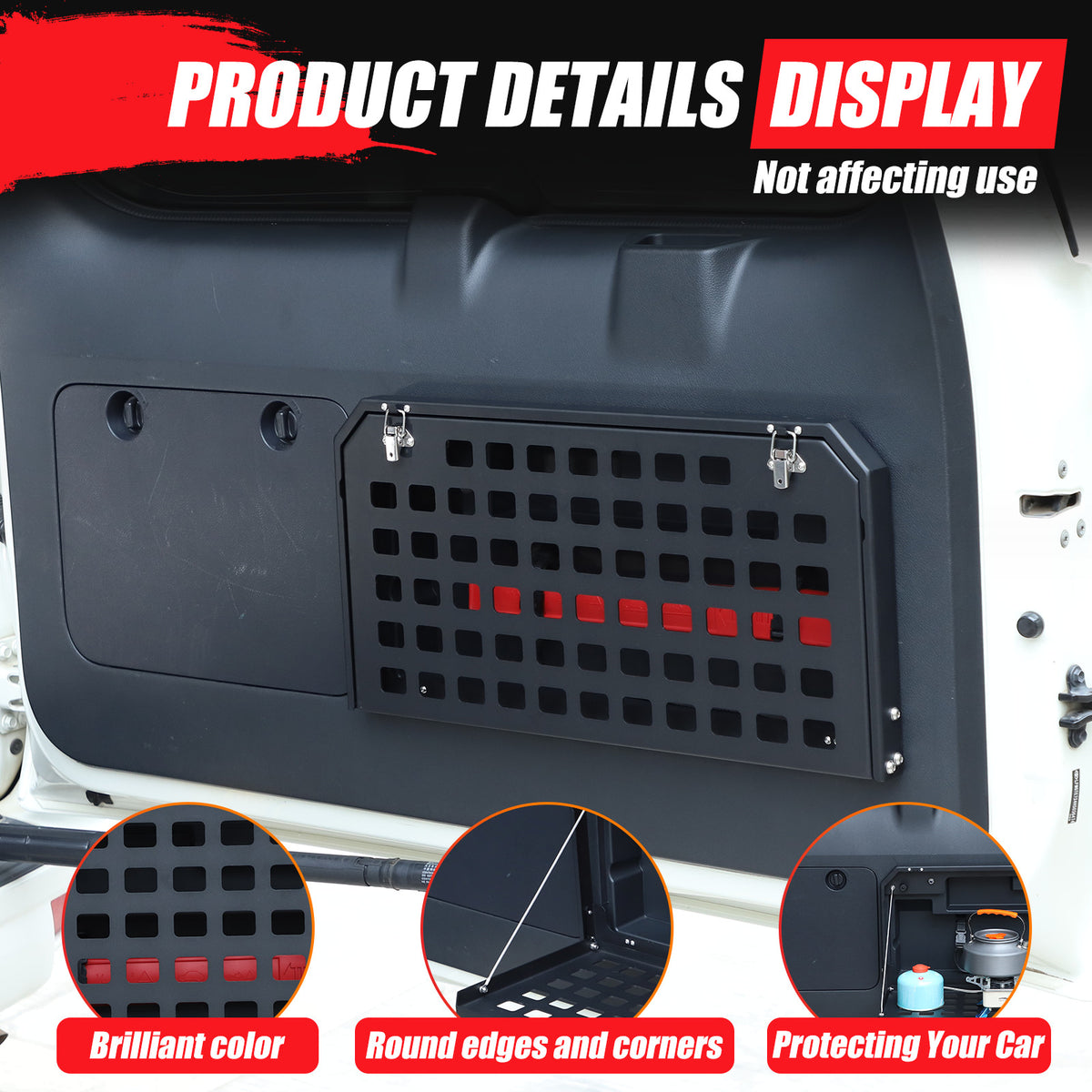 Tailgate Table Rear Door Foldable Car Shelf For Toyota Land Cruiser Prado 10-23 2