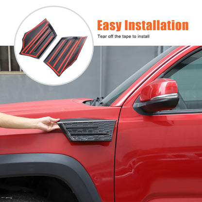 Carbon Fiber ABS Side Fender Upper Trim Cover For Toyota Tacoma 2016-2019 8