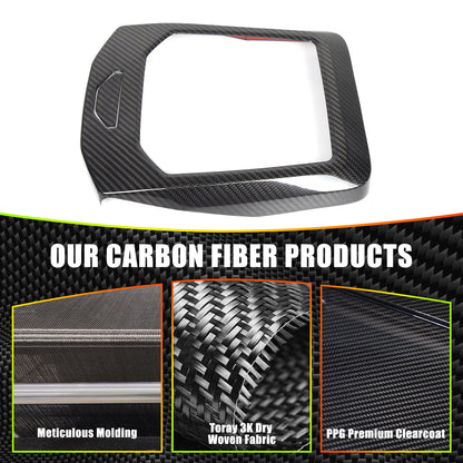 Real Carbon Fiber Center Gear Shift Panel Trim For BMW 5 Series G60 i5 2024+ 13