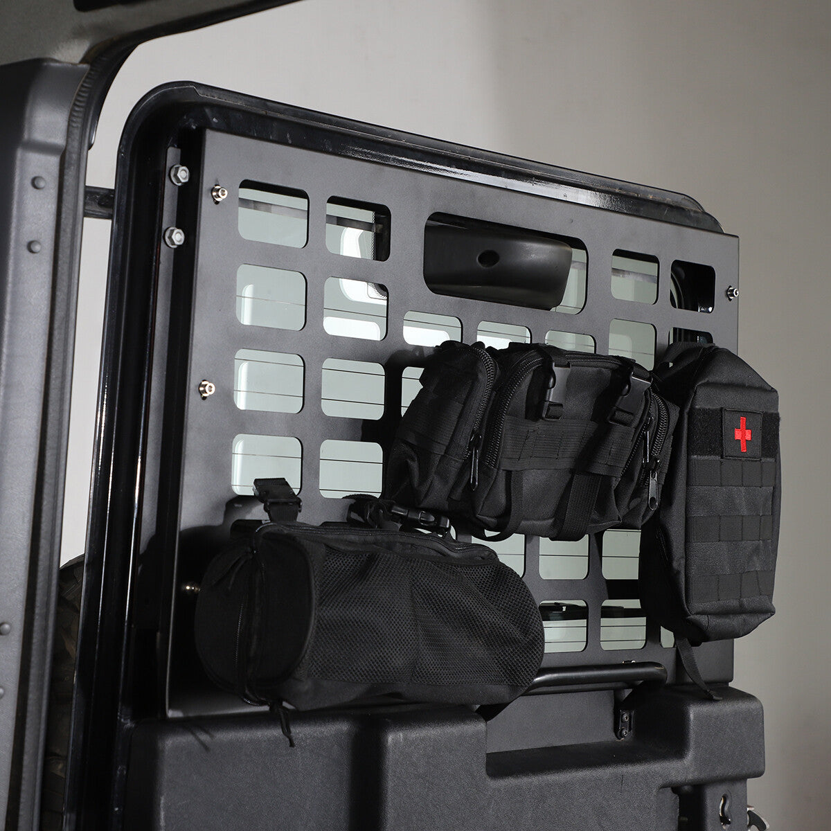 Tailgate Rear Window Trunk Storage Molle Panel For LR Defender 90 110 2004-2019 6