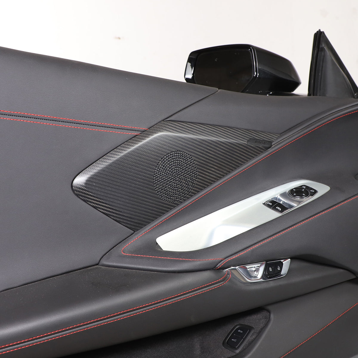 Matte Real Carbon Fiber Interior Exterior Trim Cover For Corvette C8 2020-25 116