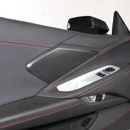 Matte Real Carbon Fiber Interior Exterior Trim Cover For Corvette C8 2020-25 116