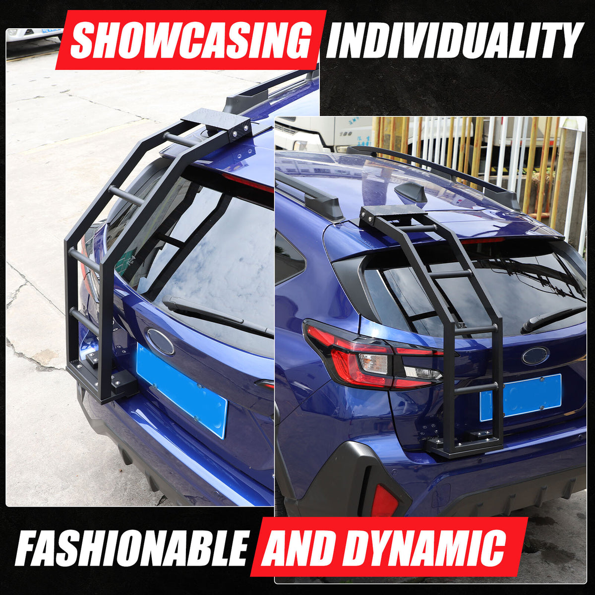 Back Rear Roof Ladder Tailgate Driver Side Rack For Subaru Crosstrek 2024+ US 3