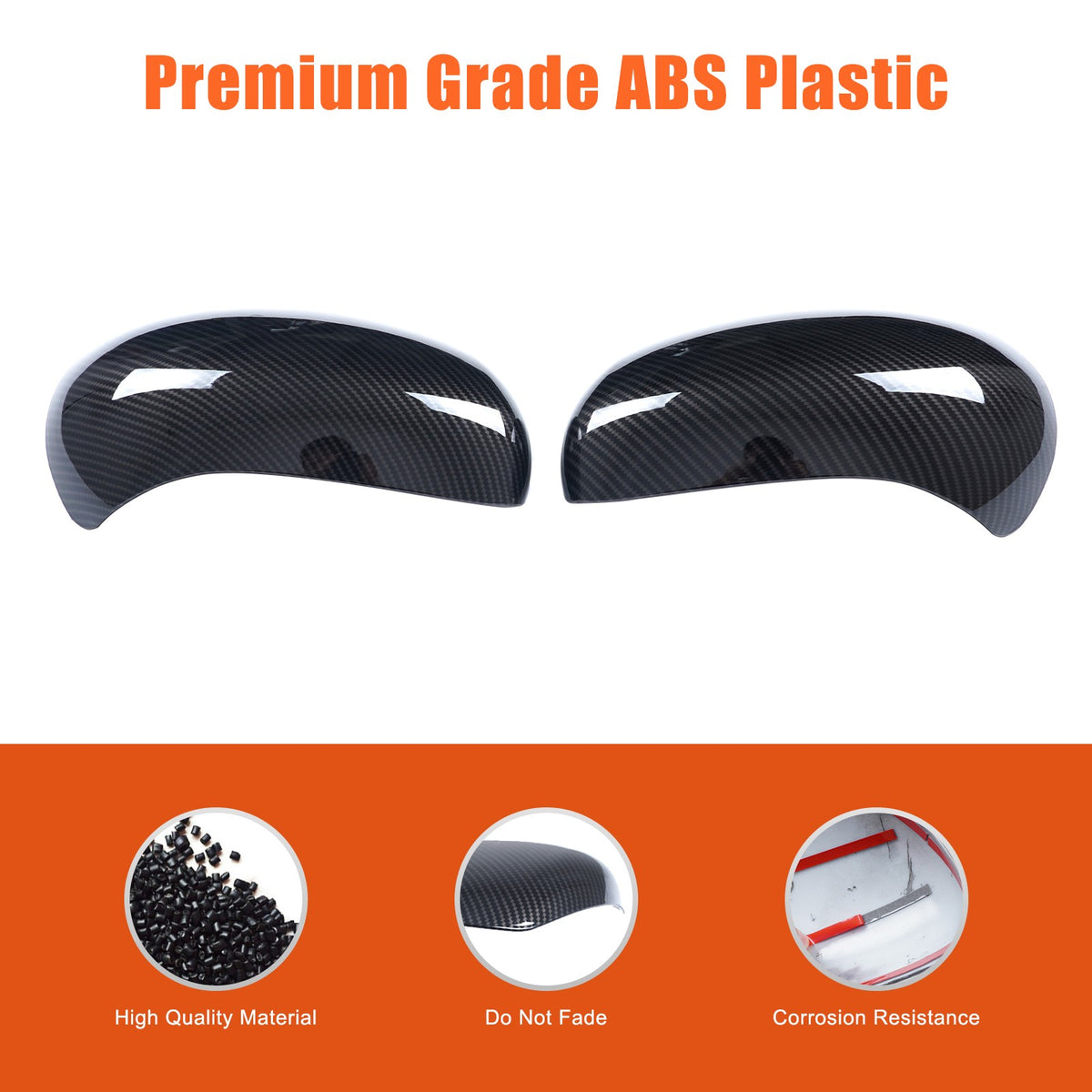 Carbon Fiber ABS Full Wrap Exterior Side Mirror Cover For Nissan Juke2010-2014 6