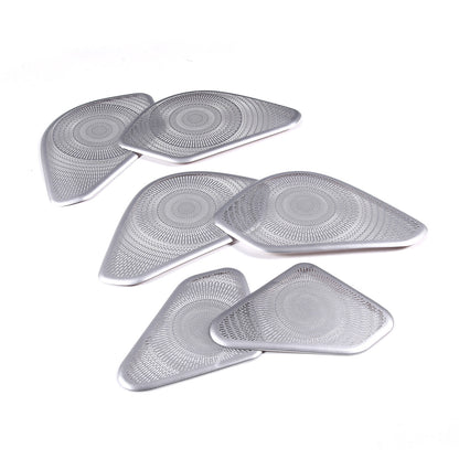 Silver S. Steel Door Speaker Panel Trim Cover For LR Range Rover Vogue 2022-2023 7