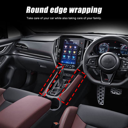 Red Real Carbon Fiber Gear Shift Side Panel Trim For Subaru WRX VB AT 2022+ 5