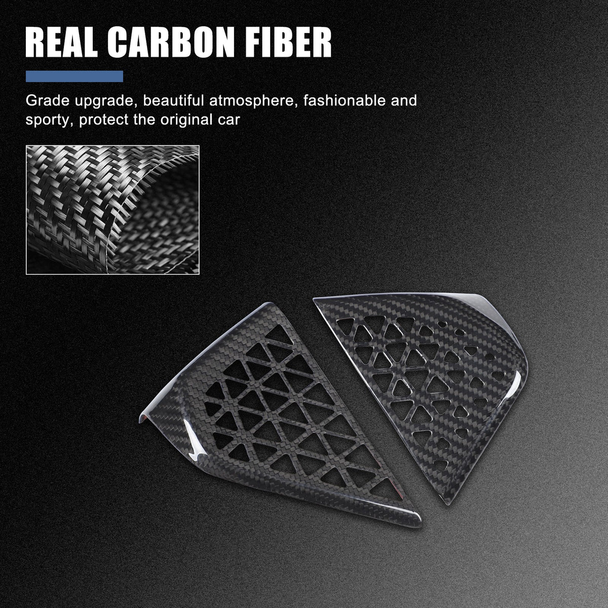 Real Carbon Fiber Dashboard Vent Trim Frame For BMW X5 G05 X6 G06 X7 G07 2023+ 4