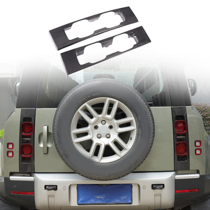 Real Carbon Fiber Rear Tail Light Panel Trim For Land Rover Defender L663 20-25 21