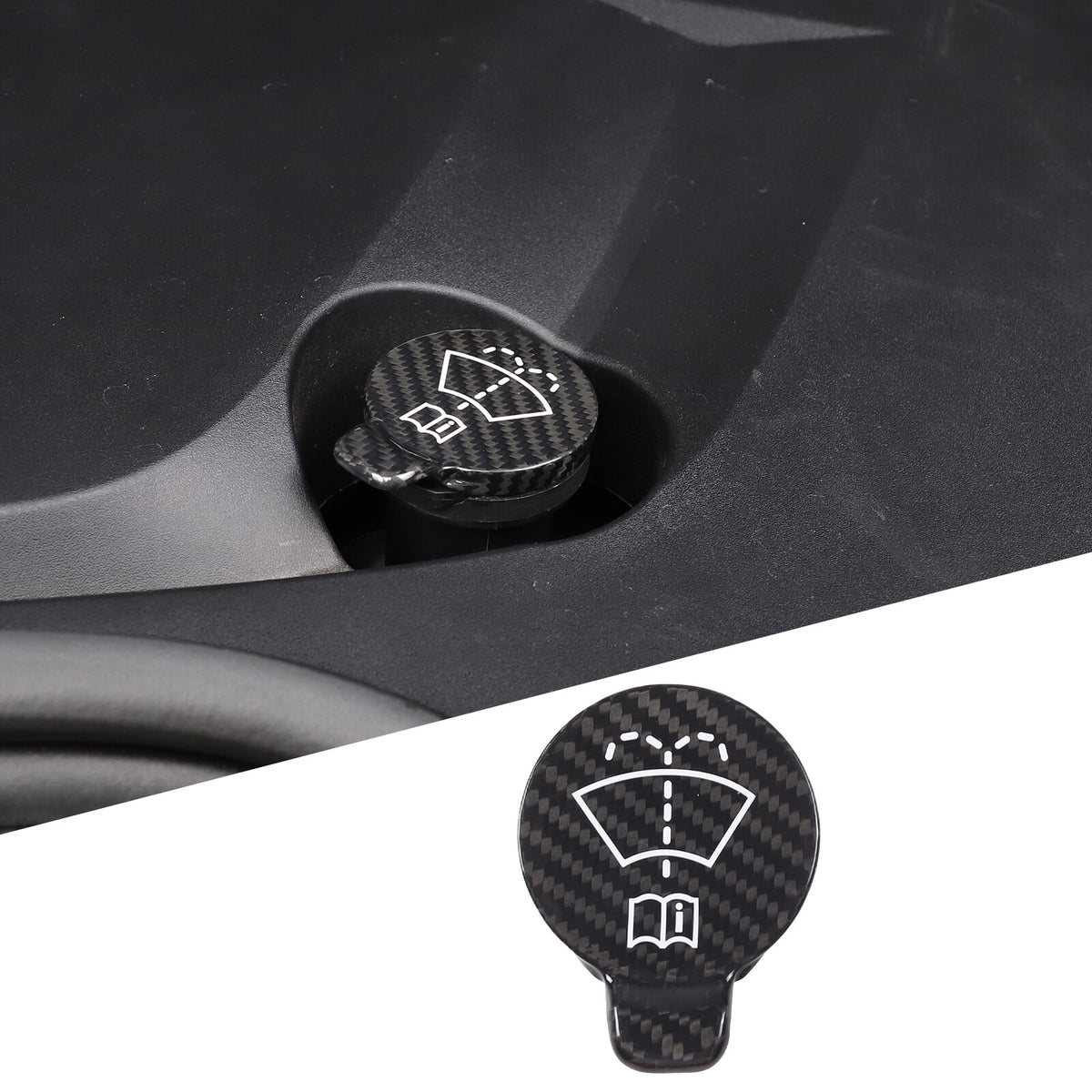 Real Carbon Fiber Engine Bay Tank Panel Cover Frame Trim For Corvette C8 2020-26 - Styles 1-5 6