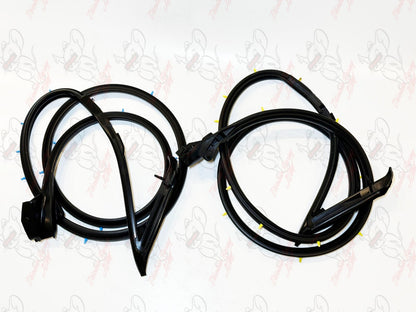 Nissan 180SX 240SX Silvia S13 Genuine Door Weatherstrip Right & Left Seals Set 6