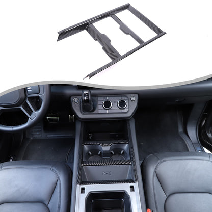 ABS Carbon Fiber Center Console Gear Frame Trim For LR Defender L663 2025+ US 12