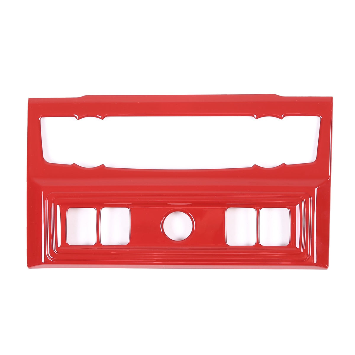 Red ABS Dashboard Center Console Trim Cover Set for Nissan Titan 2016-23 24