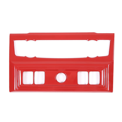 Red ABS Dashboard Center Console Trim Cover Set for Nissan Titan 2016-23 24