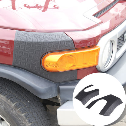Black Headlamp Side Trim Anti-scratch Cover For Toyota FJ Cruiser 2007-2021 1