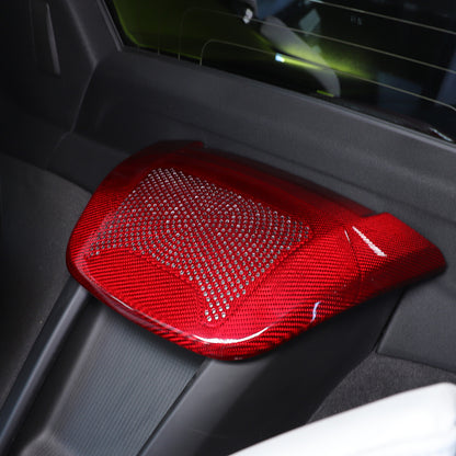 Red Real Carbon Fiber Full Interior Set Decor Trim Kit for Corvette C8 20-25 163