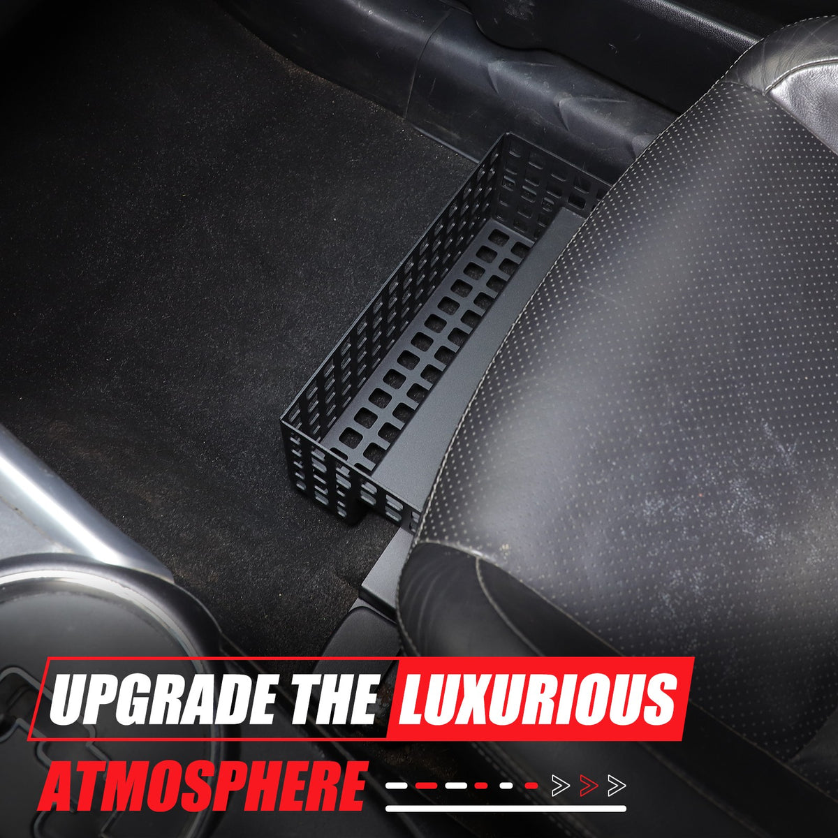 Aluminum Alloy Under Passenger Seat Storage Basket For Mitsubishi ASX 2011-2018 24