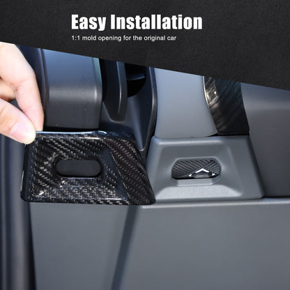 Real Carbon Fiber Dash Side Air Vent Adjustment Trim For BMW X3 G45 2025+ 8