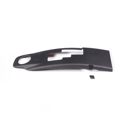 Matte Real Carbon Fiber Gear Shift Panel Trim Cover For Nissan GTR 2008-2016 5
