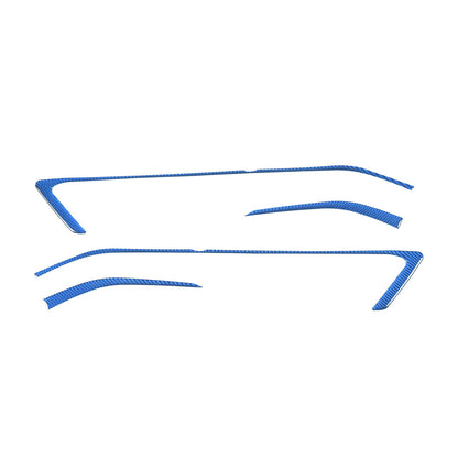 Blue Carbon Fiber Interior Door Panel Trim Sticker Strip For Corvette C8 2020-25 18