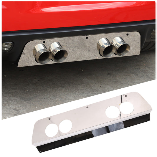 Stainless Steel Exhaust Filler Panel trim for 2005-2013 C6 Corvette 1