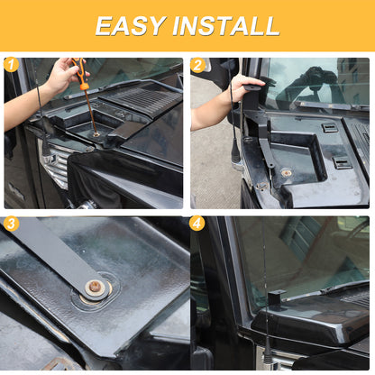 Steel Hood Light Mount Bracket For Hummer H2 2003-2009 13