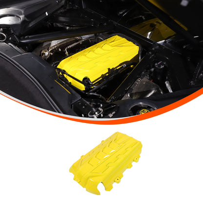 Yellow Replacement Engine hood panel Trim Cover For Corvette C8 2020-26 US 8